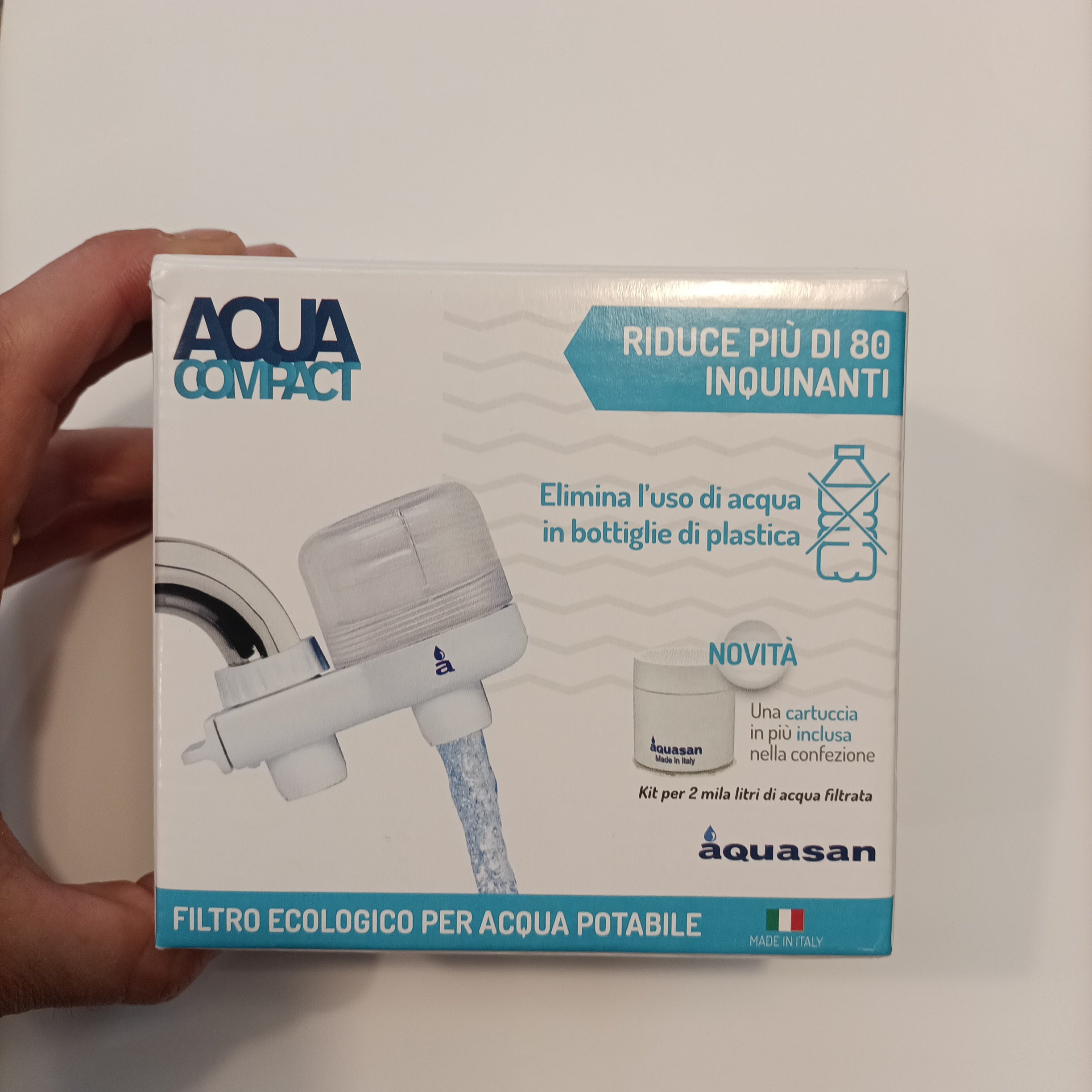 Filtro da rubinetto AQUACOMPACT con 2 filtri